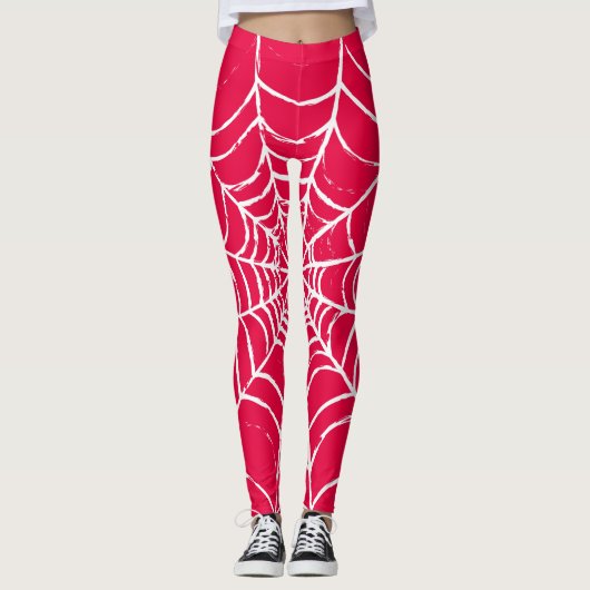 Rosa Web Leggings (Vorderseite)