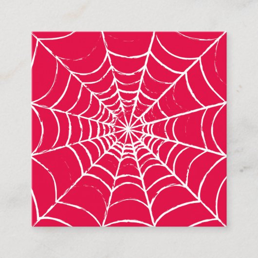 Rosa Web Quadratische Visitenkarte (Vorderseite)