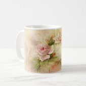 Rosa weibliche Damen der Rose Kaffeetasse (Vorderseite Links)