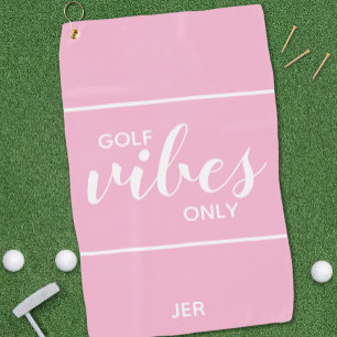 Rosa Weiblicher Golfer Zitat Golf Stimmung individ Golfhandtuch