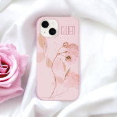 Rosa weiche, florale Personalisiert Case-Mate iPhone Hülle