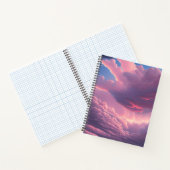Rosa weiche Wolken Notizblock (Innenseite)