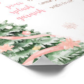 Rosa Weihnachten Es ist kalt draußen Mama Osa Bar Poster (Ecke)