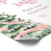 Rosa Weihnachten Es ist kalt draußen Windelwindung Poster (Ecke)