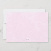 Rosa Weihnachten Foto Weihnachtskarte (Rückseite)