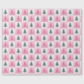 Rosa Weihnachten Geschenkpapier (Flach)