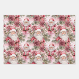 Rosa Weihnachten Geschenkpapier Set
