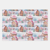 Rosa Weihnachten Geschenkpapier Set (Vorderseite 2)