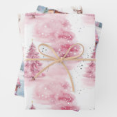 Rosa Weihnachten Geschenkpapier Set (Beispiel)