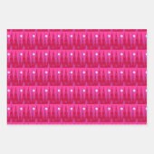 Rosa Weihnachten Geschenkpapier Set (Vorderseite 3)