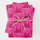 Rosa Weihnachten Geschenkpapier Set (Beispiel)