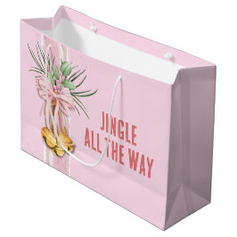 Rosa Weihnachten Jingle All Way Geschenktasche Große Geschenktüte