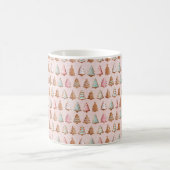 Rosa Weihnachten Kaffeetasse (Mittel)