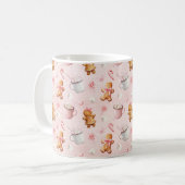 Rosa Weihnachten  Kaffeetasse (Vorderseite Links)