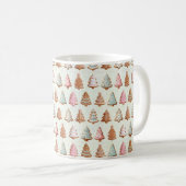 Rosa Weihnachten Kaffeetasse (VorderseiteRechts)