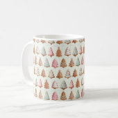 Rosa Weihnachten Kaffeetasse (Vorderseite Links)