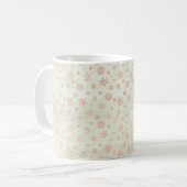 Rosa Weihnachten Kaffeetasse (Vorderseite Links)