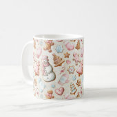 Rosa Weihnachten  Kaffeetasse (Vorderseite Links)