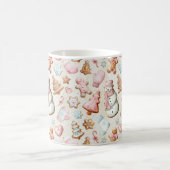 Rosa Weihnachten  Kaffeetasse (Mittel)