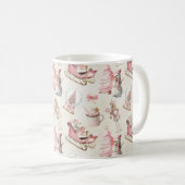 Rosa Weihnachten  Kaffeetasse (VorderseiteRechts)