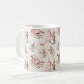 Rosa Weihnachten  Kaffeetasse (Vorderseite Links)