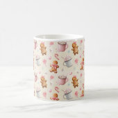 Rosa Weihnachten  Kaffeetasse (Mittel)