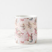 Rosa Weihnachten Kaffeetasse (Mittel)