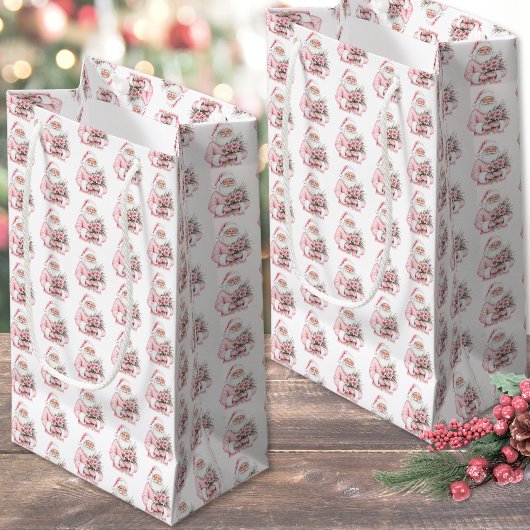 Rosa Weihnachten Kleine Geschenktüte