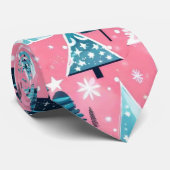 Rosa Weihnachten Krawatte (Gerollt)