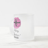 Rosa Weihnachten Mattglastasse (Vorderseite Links)