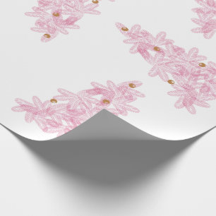 Rosa Weihnachten Moderne Weihnachtsbäume Geschenkpapier