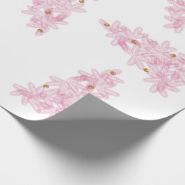 Rosa Weihnachten Moderne Weihnachtsbaumen Geschenkpapier