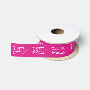 Rosa Weihnachten Satinband