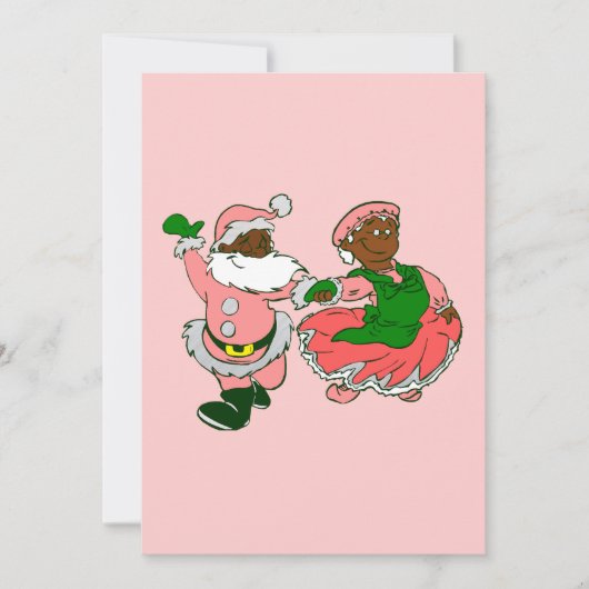 rosa weihnachten schwarzer weihnachtsmann ehefrau (Vorderseite)