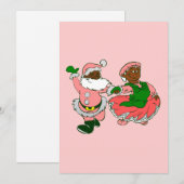 rosa weihnachten schwarzer weihnachtsmann ehefrau (Vorne/Hinten)