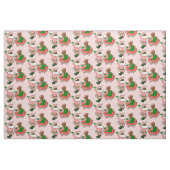rosa weihnachten schwarzer weihnachtsmann ehefrau stoff (Fat Quarter (45,7 x 55,9 cm))