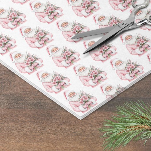 Rosa Weihnachten Seidenpapier