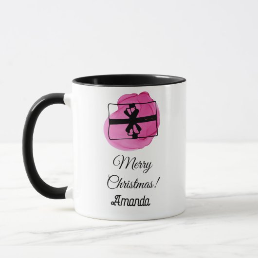 Rosa Weihnachten Tasse (Links)