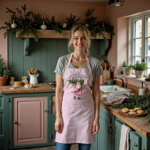 Rosa Weihnachten Vintager Weihnachtsmann Bauernhof Schürze