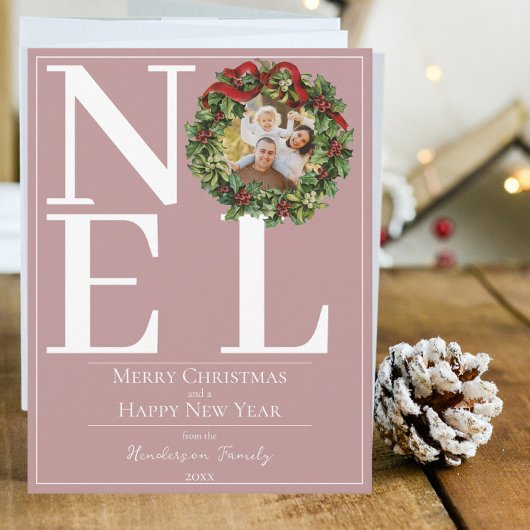 Rosa Weihnachten Weihnachtskranz Foto