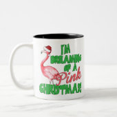 Rosa Weihnachten Zweifarbige Tasse (Links)