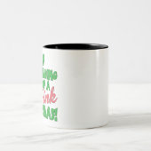 Rosa Weihnachten Zweifarbige Tasse (Mittel)