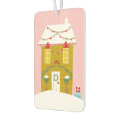 Rosa Weihnachts-Party Kindergeburtstag Urlaub Autolufterfrischer (Links)