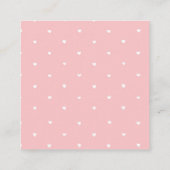 Rosa Weihnachts-Party Kindergeburtstag Urlaub Begleitkarte (Rückseite)