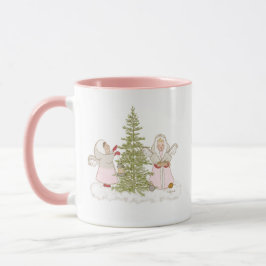 Rosa WeihnachtsAngels Tasse