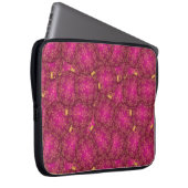 Rosa Weihnachtsbällchen Laptopschutzhülle (Vorne Rechts)
