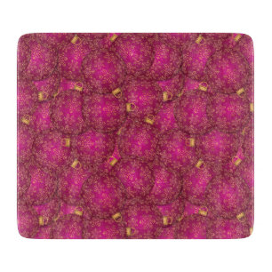 Rosa Weihnachtsbällchen Schneidebrett