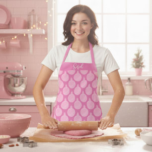 Rosa Weihnachtsbälle Schürze