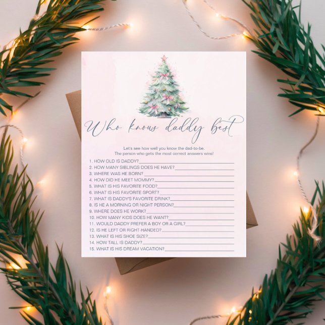 Rosa Weihnachtsbaum, der Papa das beste Spiel kenn (Von Creator hochgeladen)