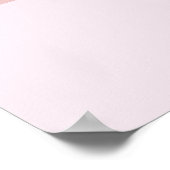 Rosa Weihnachtsbaum Frohe Weihnachten Poster (Ecke)
